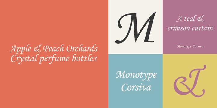 font like monotype corsiva except straight and bold