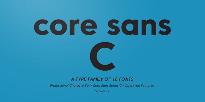 core sans n font free download