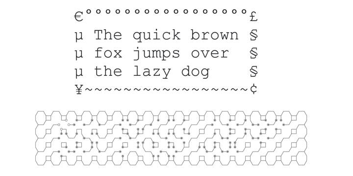 Hex Braille Font Webfont Desktop Myfonts