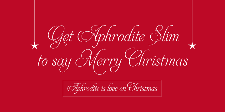 aphrodite slim text font free download