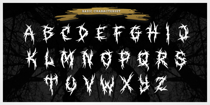 Tattoo black metal font Death Metal