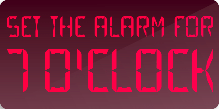 Alarm Clock Fonts Myfonts