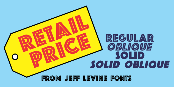 Retail Price Jnl Webfont Desktop Font Myfonts