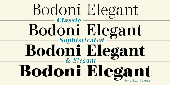 Bodoni Elegant Font Webfont Desktop Myfonts