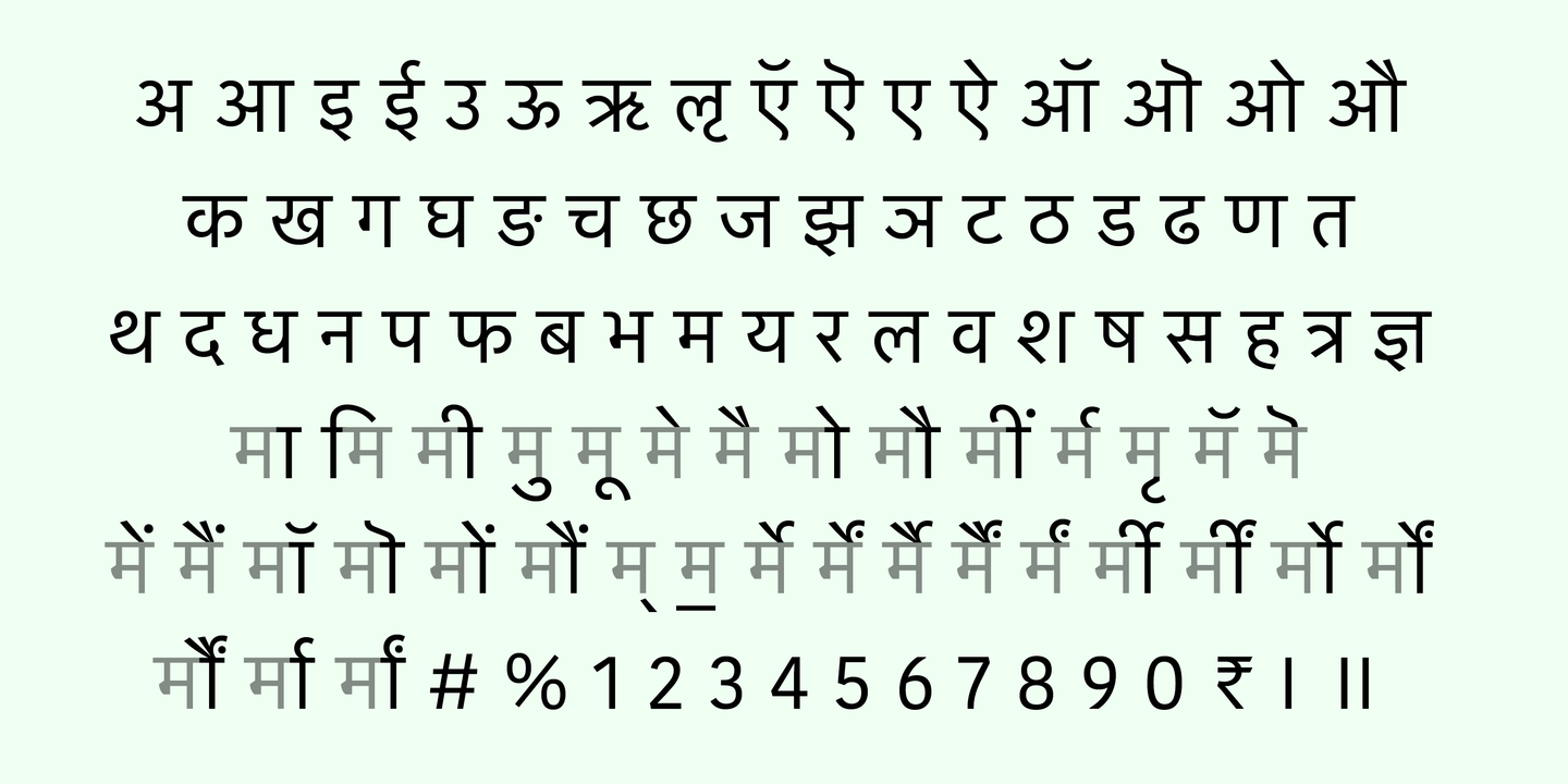 Kannada fonts recognized by google