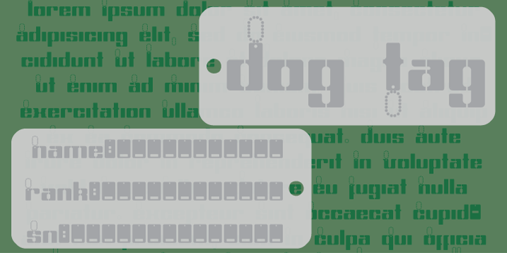 Dog Tag Font | Webfont \u0026 Desktop | MyFonts
