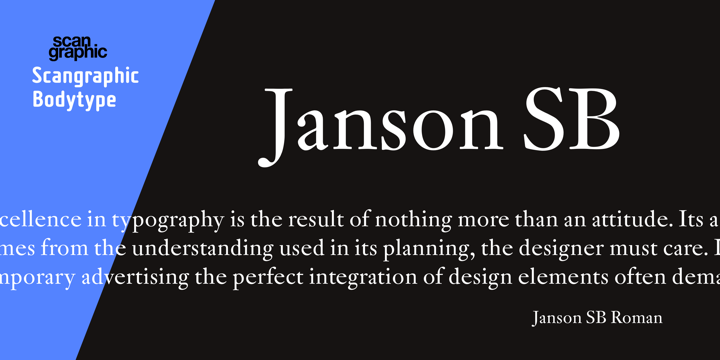 Janson Sb Webfont Desktop Font Myfonts