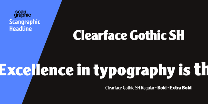 clearface gothic bold