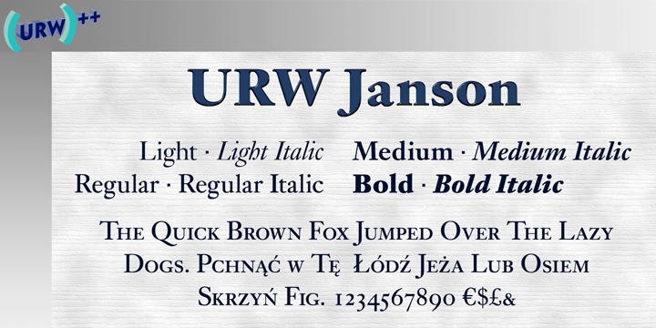 Janson Webfont Desktop Font Myfonts
