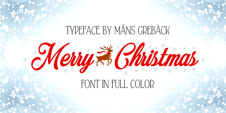 Merry Christmas Color Webfont Desktop Font Myfonts